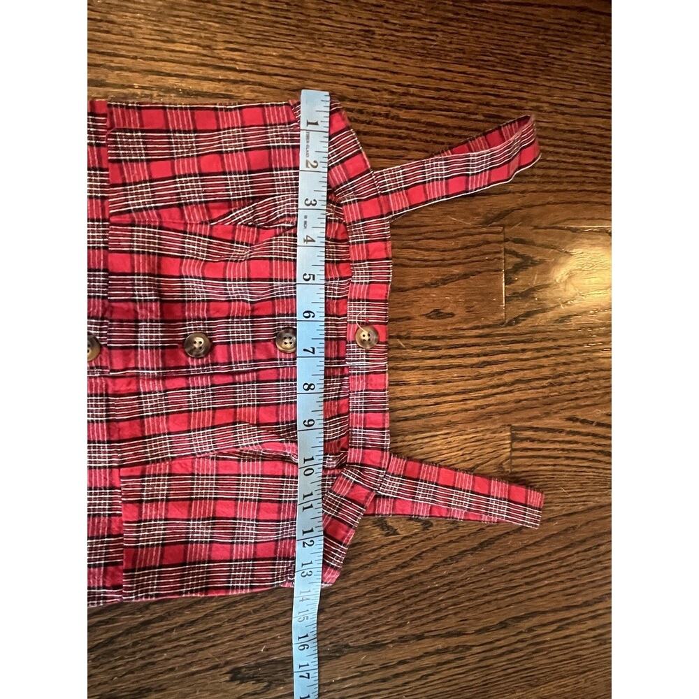 Hollister Black & Red Plaid Cotton Dress Women's size XS - Picture 7 of 7